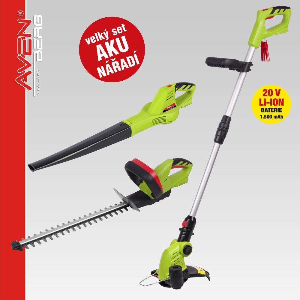 Velký zahradní set AKU nářadí Avenberg VARIANT