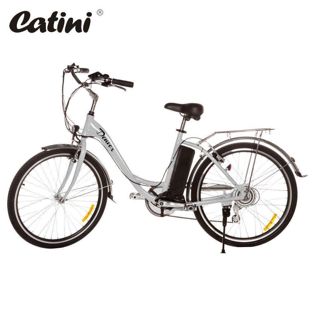 Elektrokolo DENVER/SHIMANO - STŘÍBRNÁ BARVA