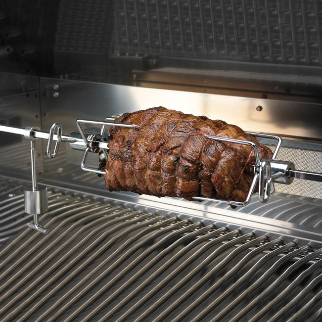 Grilovací jehla + rožeň s elektrickým motorem AVENBERG BROILER
