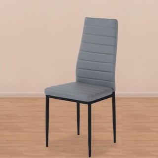 Jídelní židle VALERIA šedá - 4ks