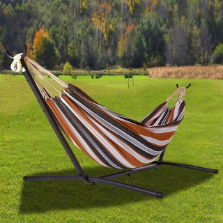 Relaxační HAMAKA AVENBERG BELINDA - hnědá-černá-šedá-bílá